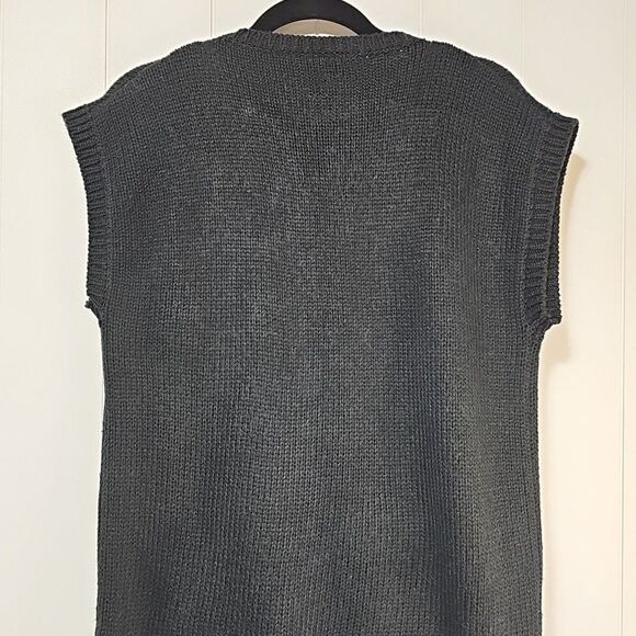 Vintage Womens Miniature Schnauzer Fuzzy Dog Sleeveless Pullover Sweater Small - Picture 7 of 13